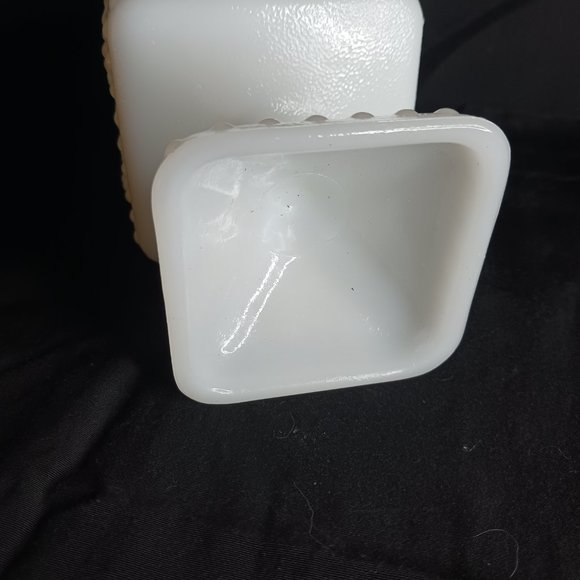 Milk Glass LIKE NEW Candy Snack Bowl Decor Storage Grape Vines Pedestal.  MG-01 - Picture 7 of 12